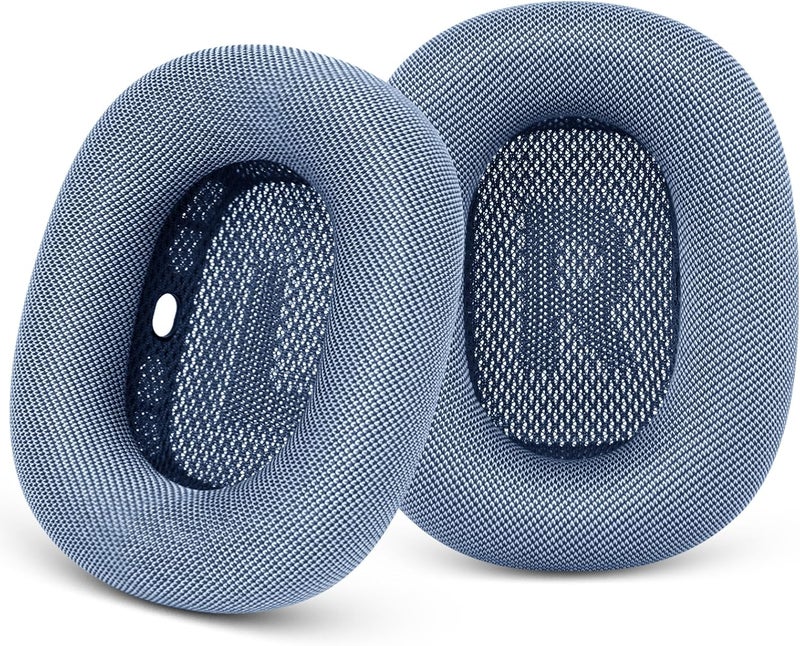 GEVO Upgraded Ear Cushions Replacement Earpads for Apple AirPods Max Headphones, Mesh Fabric Ear Pads Ear Covers with Memory Foam and Magnet for AirPods Max (Sky Blue) - Image 1